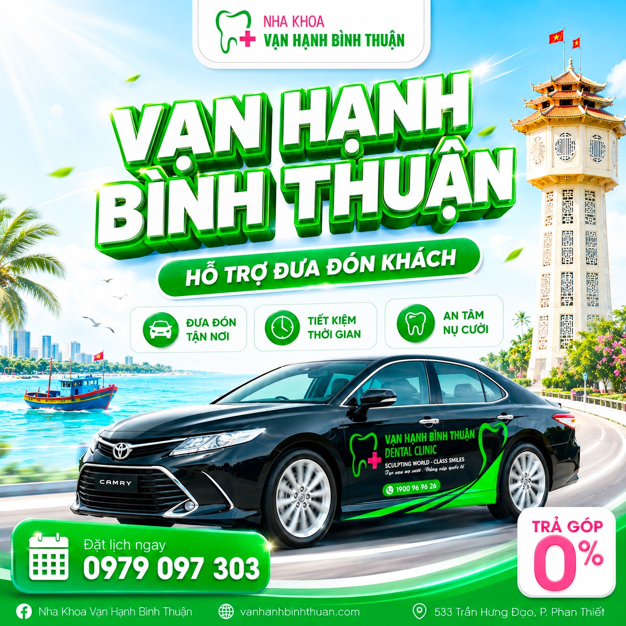 VẠN HẠNH BÌNH THUẬN TRIỂN KHAI DỊCH VỤ XE ĐƯA ĐÓN KHÁCH HÀNG CAO CẤP